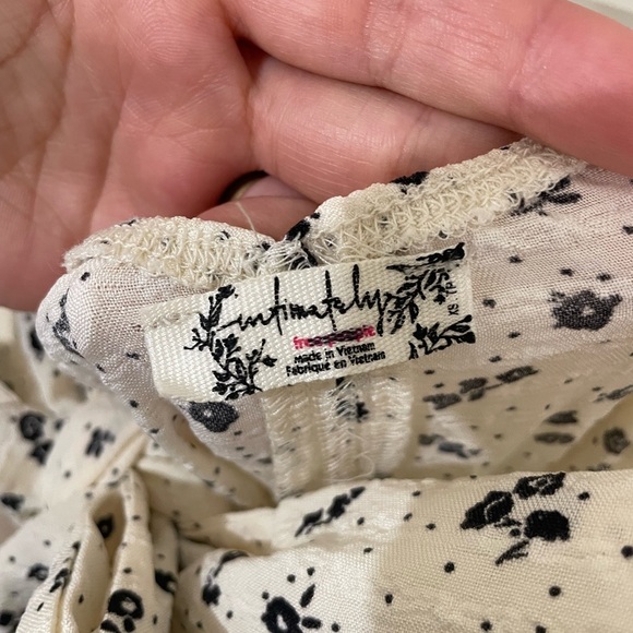 Free People Coming Home Wide Leg Romper Size XS Ivory Front Bow - Picture 11 of 15